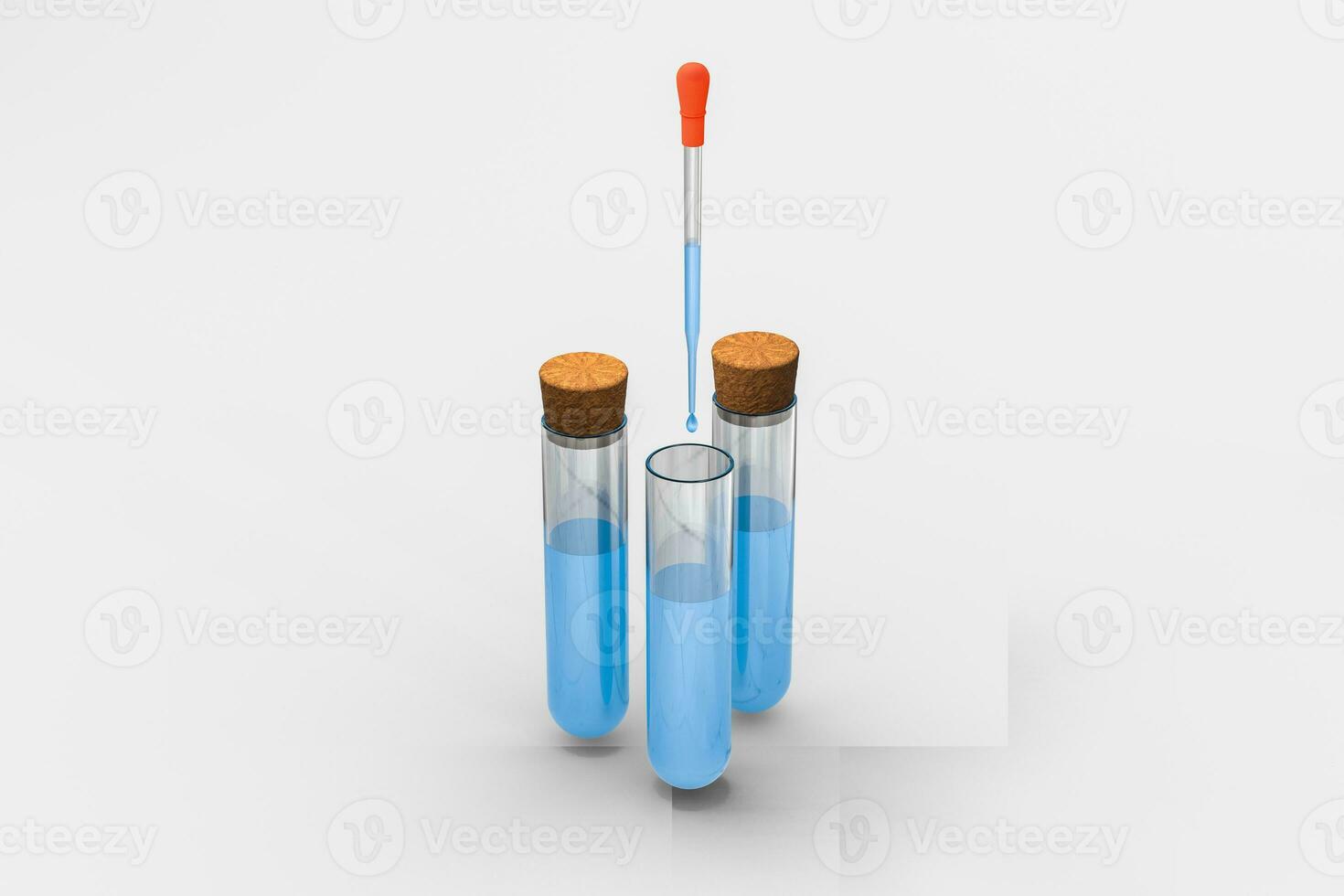 3d rendering, Chemical vessels in the laboratory photo