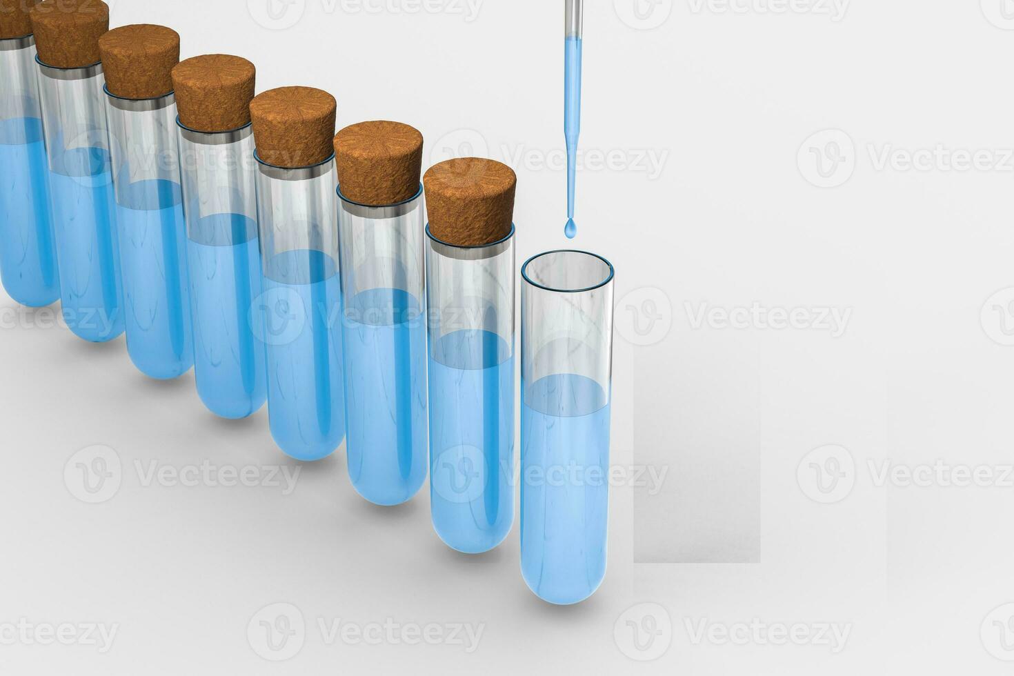 3d rendering, Chemical vessels in the laboratory photo