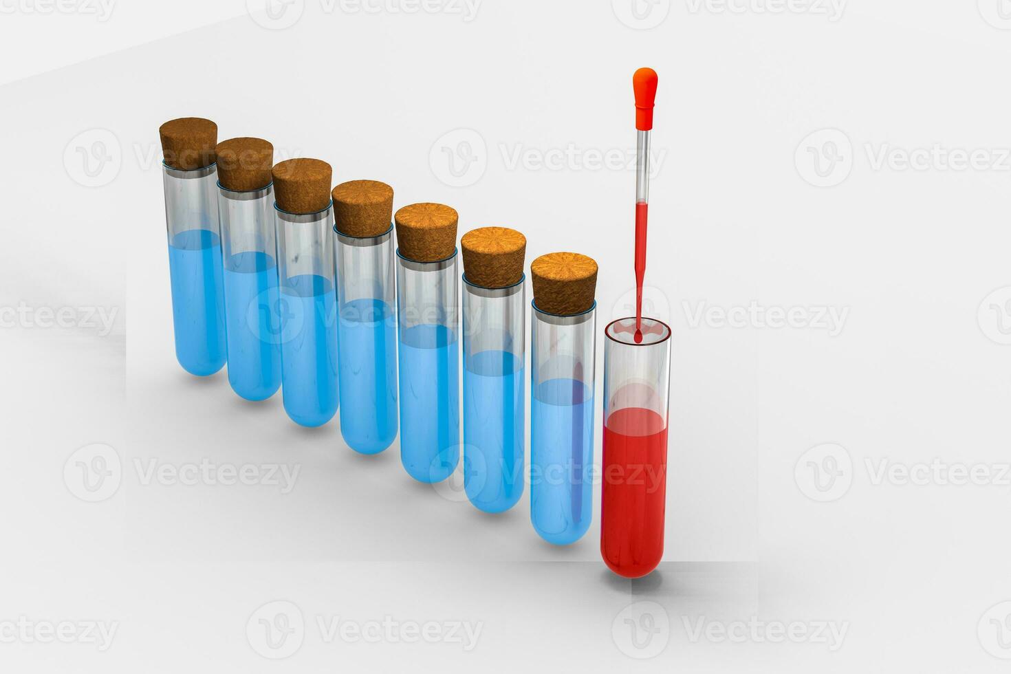 3d rendering, Chemical vessels in the laboratory photo