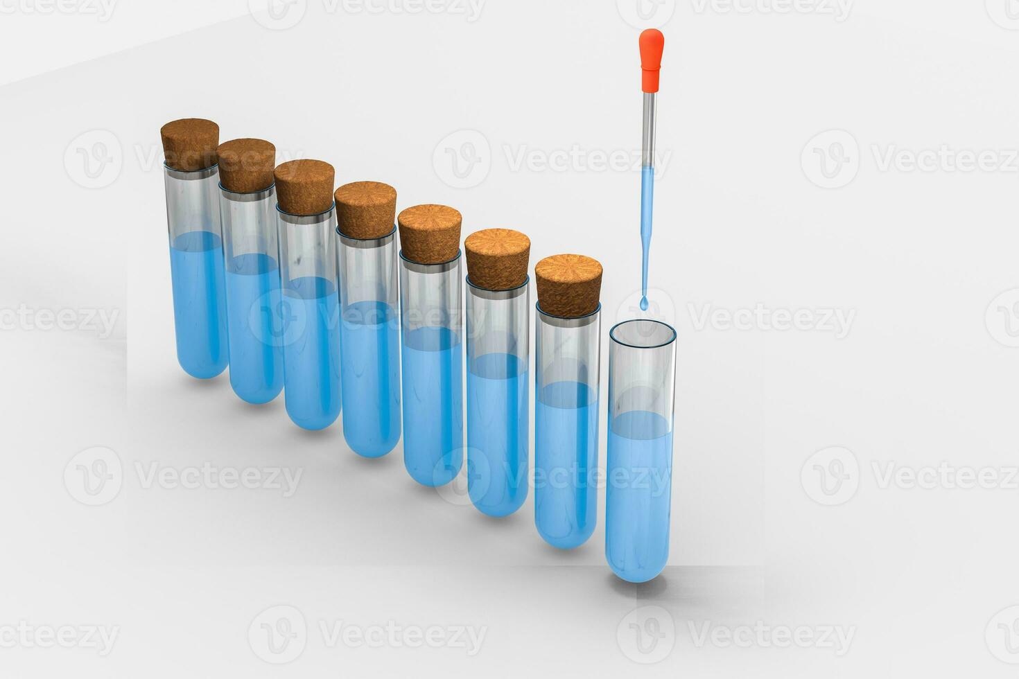 3d rendering, Chemical vessels in the laboratory photo