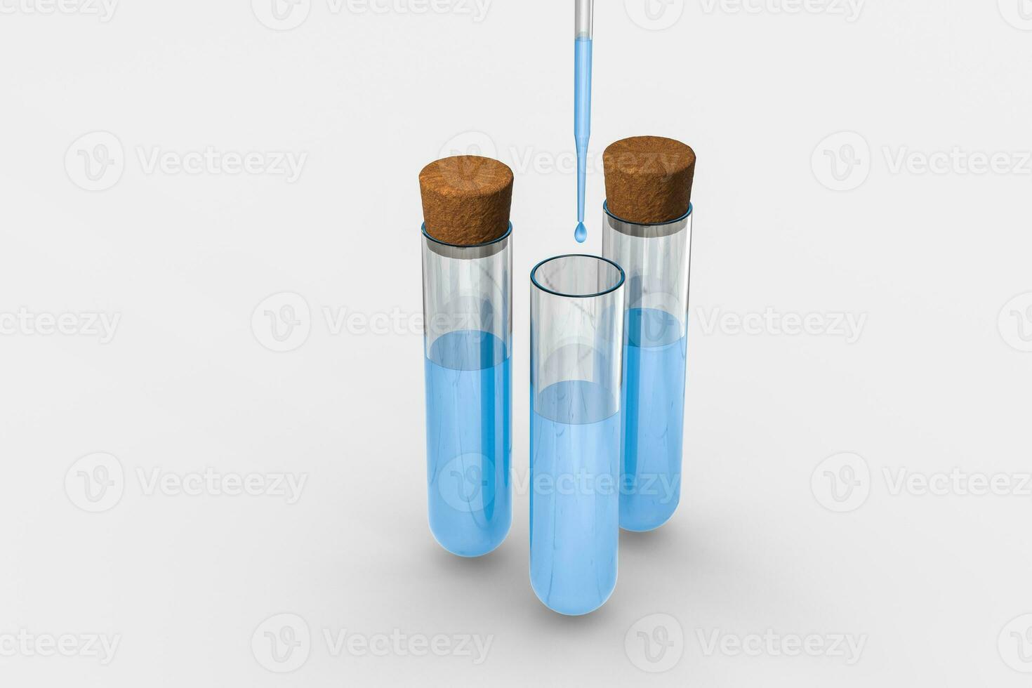 3d rendering, Chemical vessels in the laboratory photo