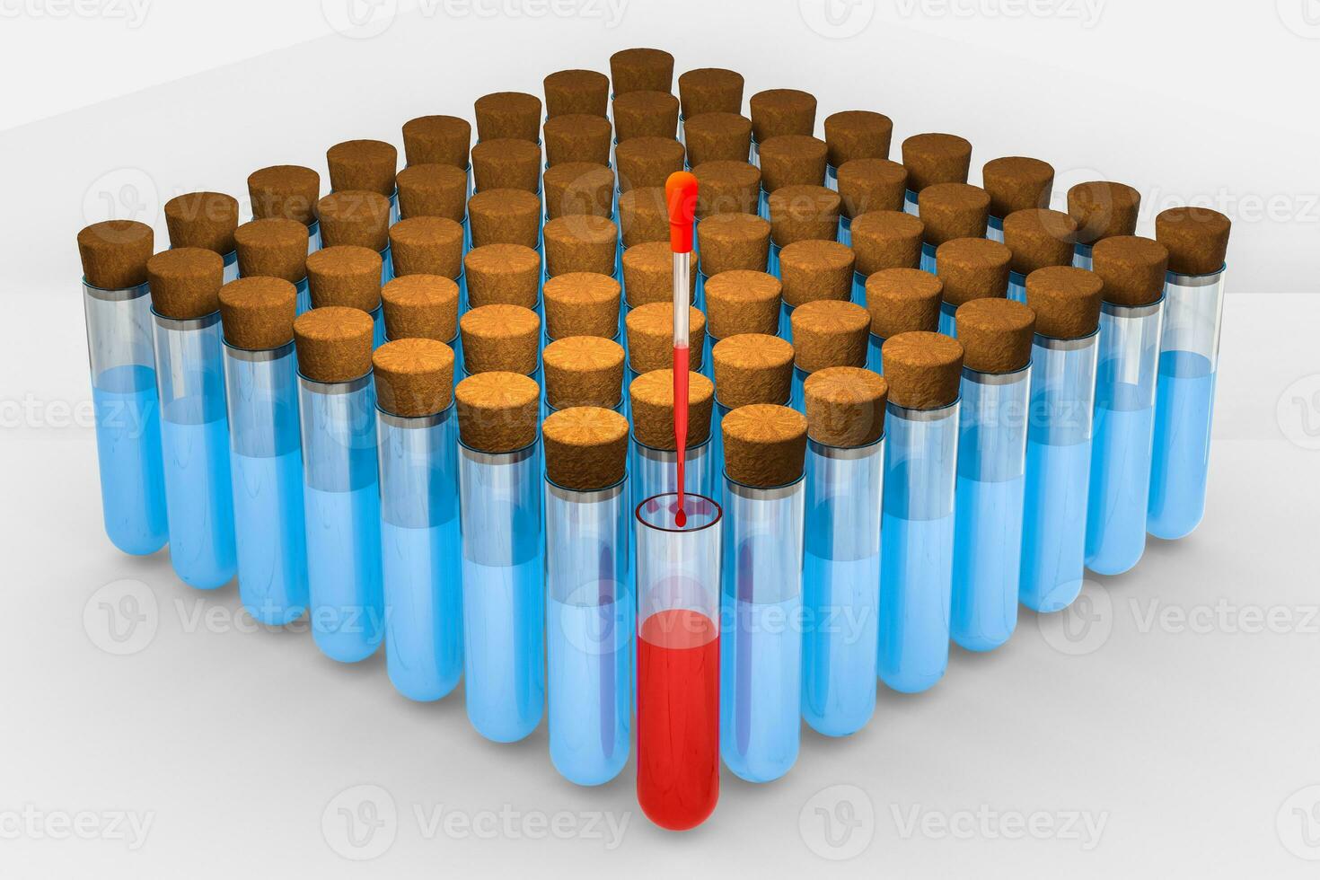 3d rendering, Chemical vessels in the laboratory photo