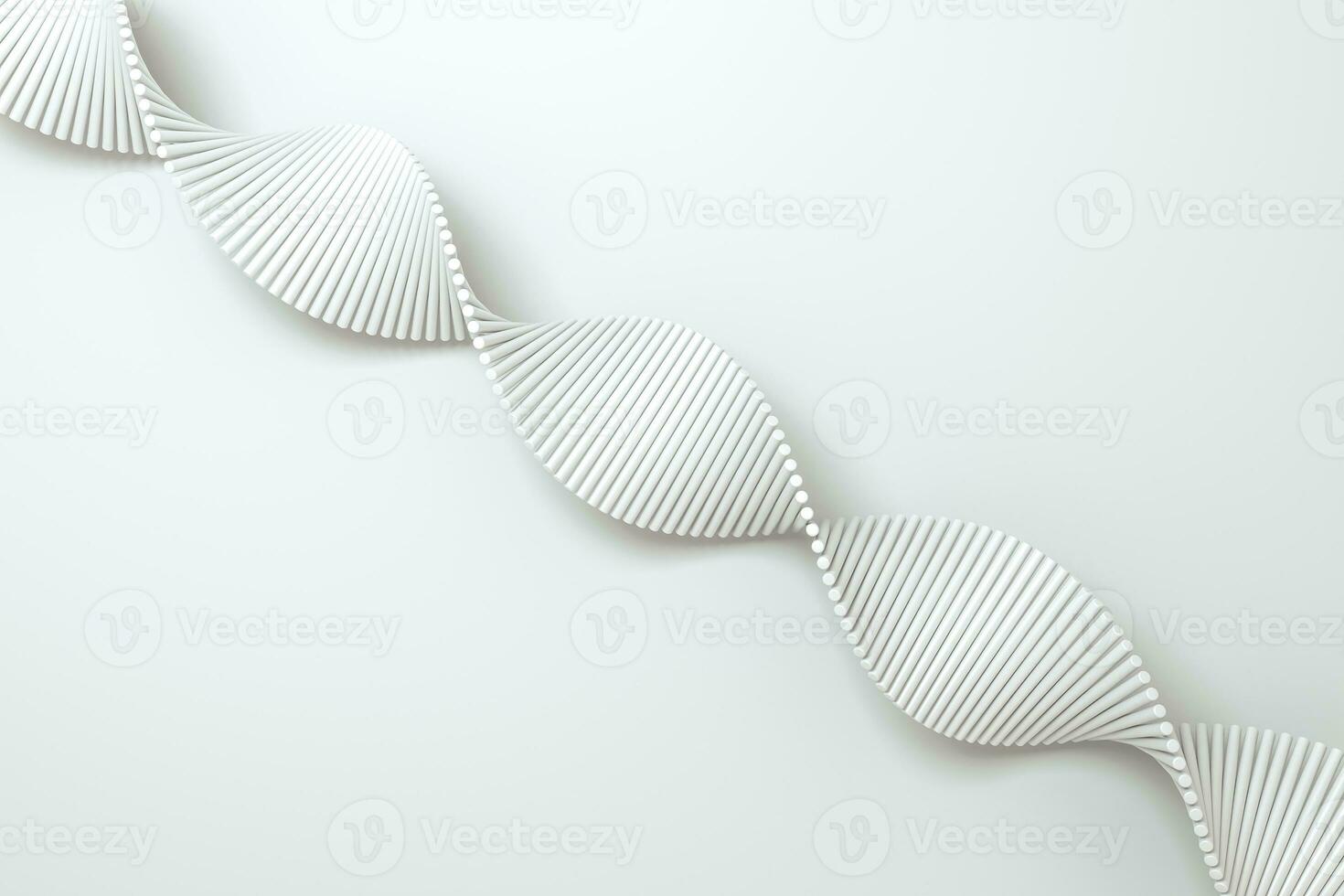 3d rendering, the spiral DNA consist of lines. photo