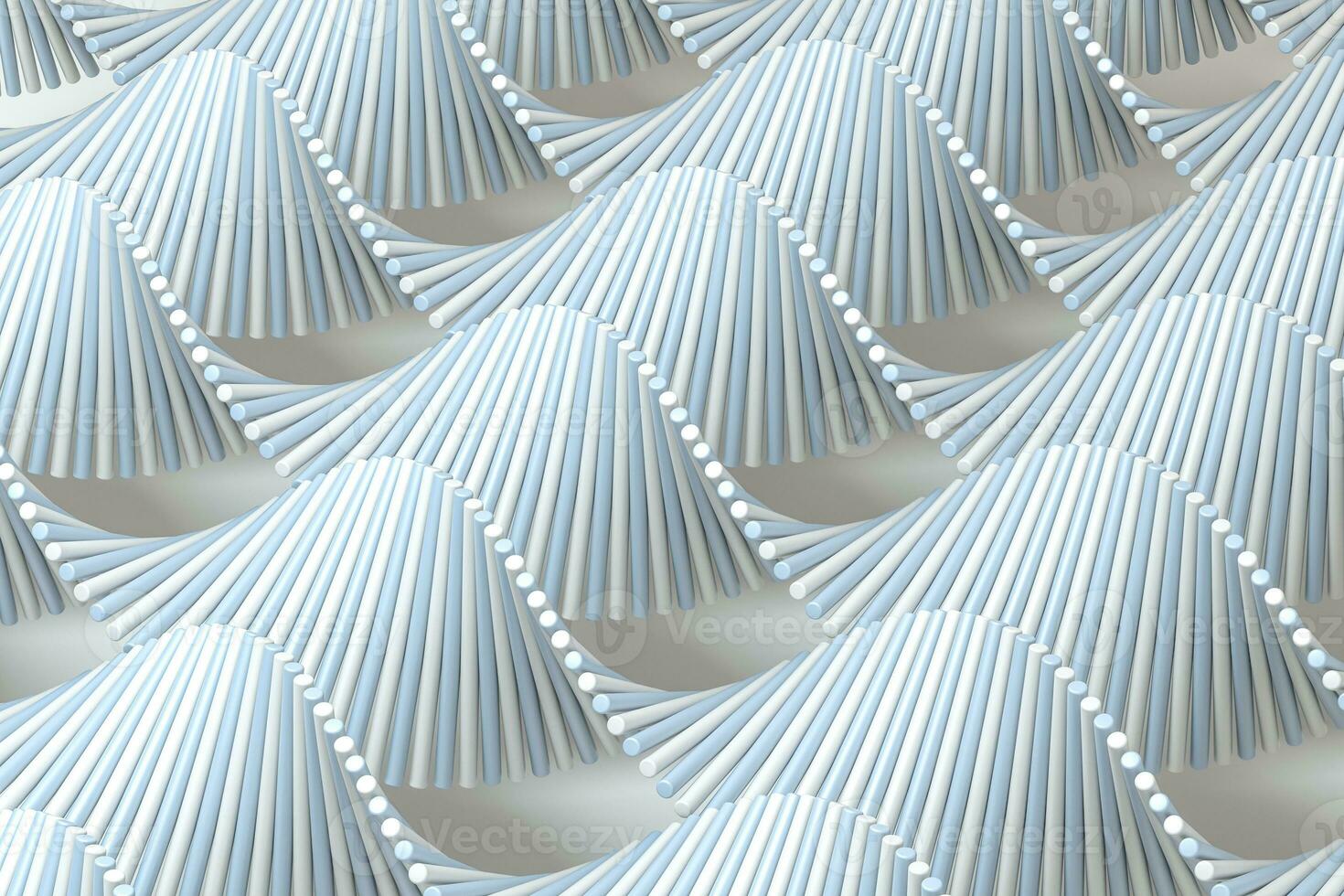 3d rendering, the spiral DNA consist of lines. photo