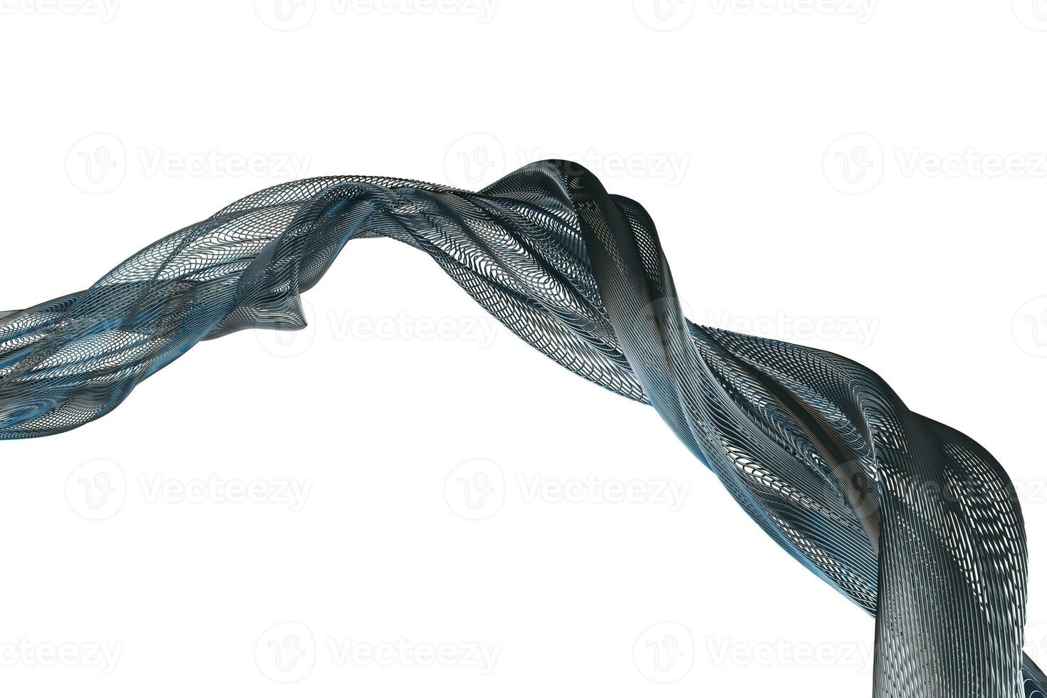 3d rendering, blue metalic surface and graphic design background photo