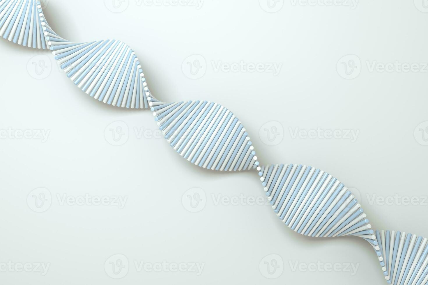 3d rendering, the spiral DNA consist of lines. photo