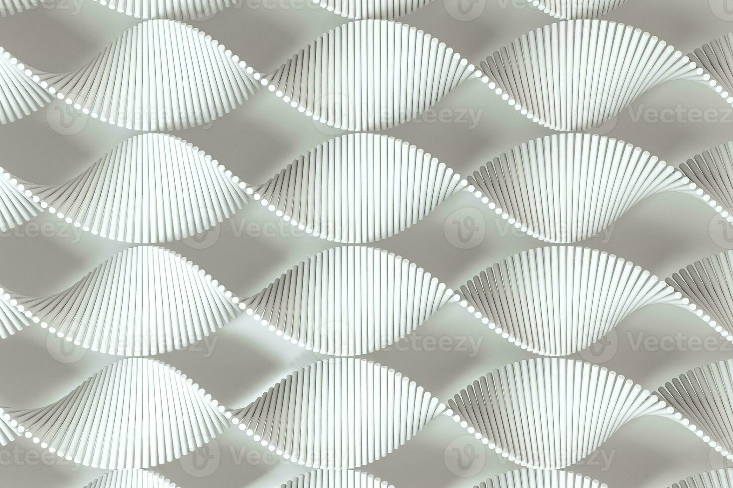 3d rendering, the spiral DNA consist of lines. photo