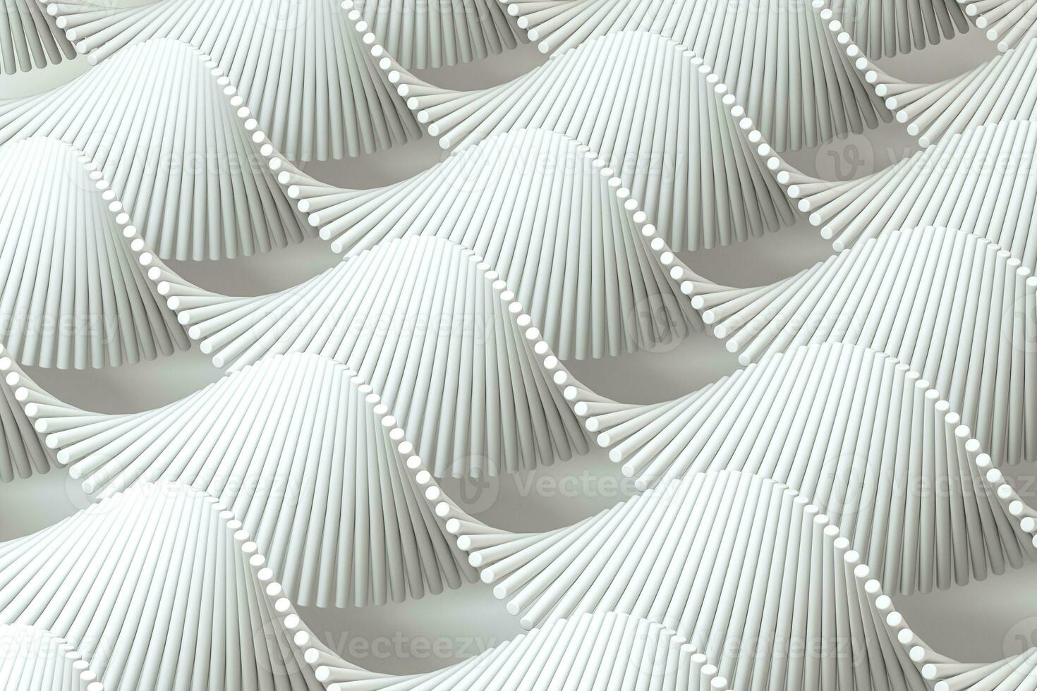 3d rendering, the spiral DNA consist of lines. photo