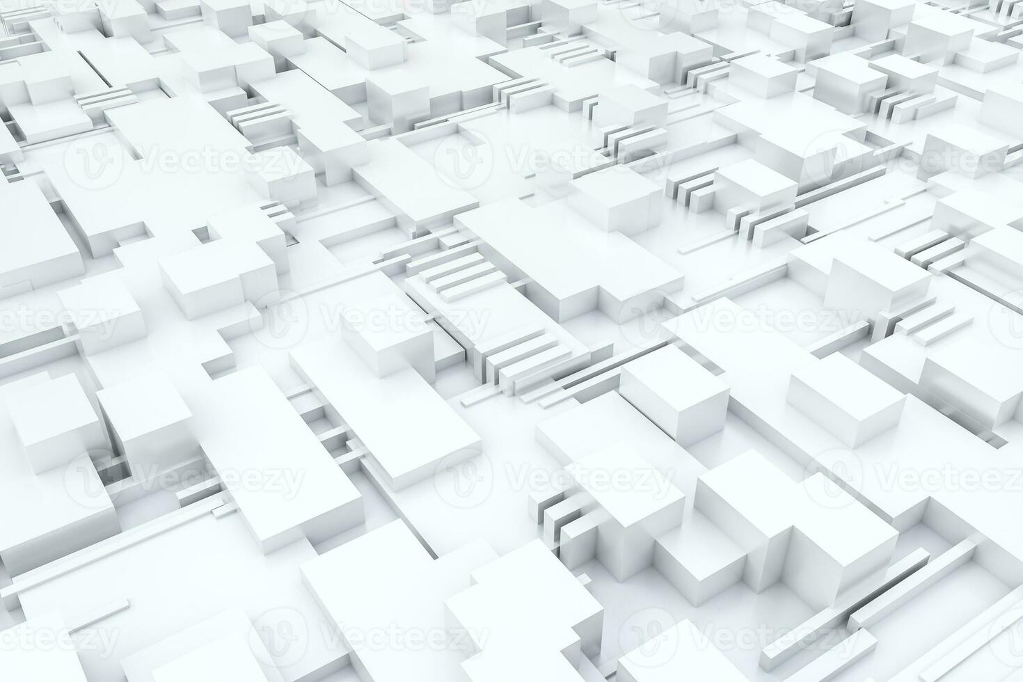 3d rendering, cubes board structure, circuit background photo
