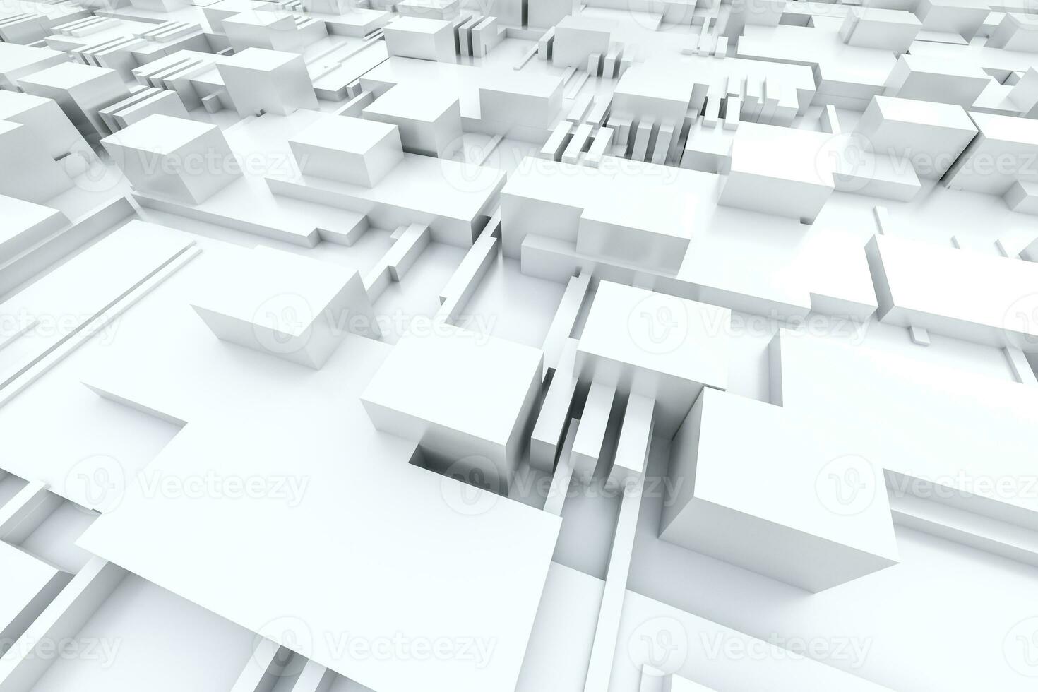 3d rendering, cubes board structure, circuit background photo