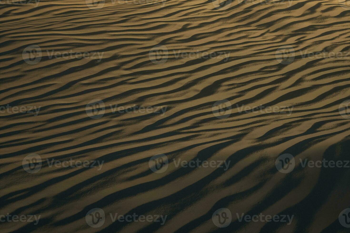 3d rendering, the wide desert, with stripes shapes. photo