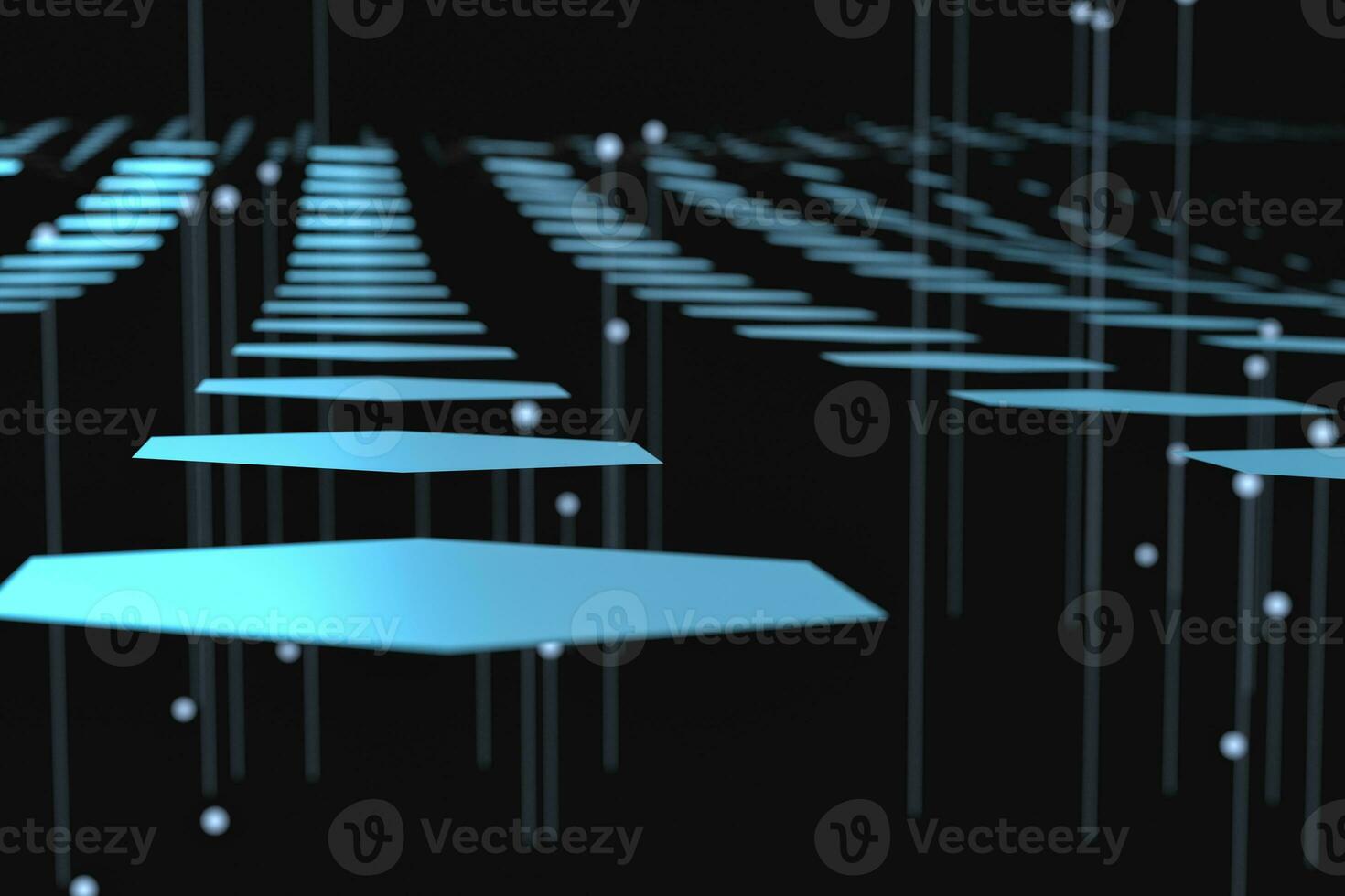 3d rendering, flow dot with gradient background photo