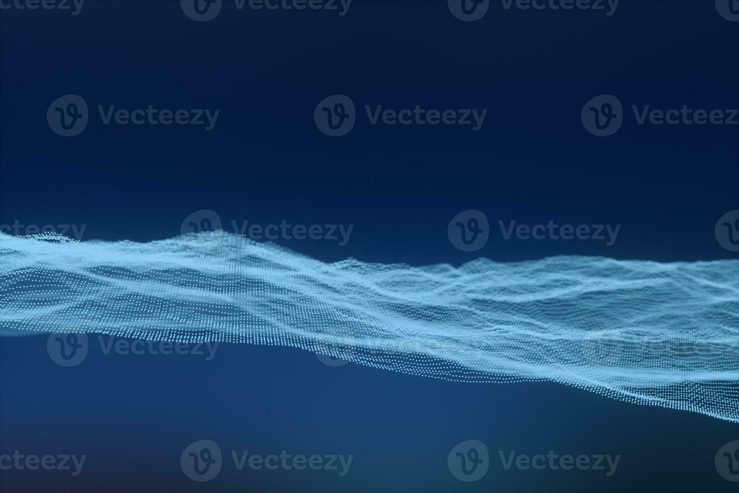 3d rendering, flow dot with gradient background photo