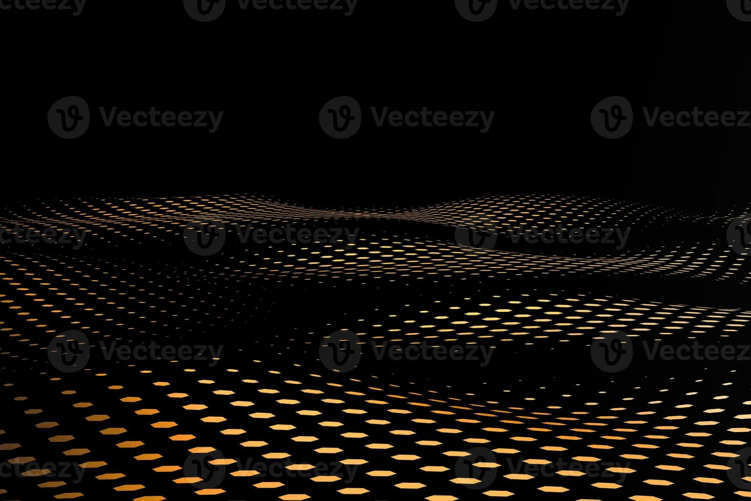 3d rendering, flow dot with gradient background photo