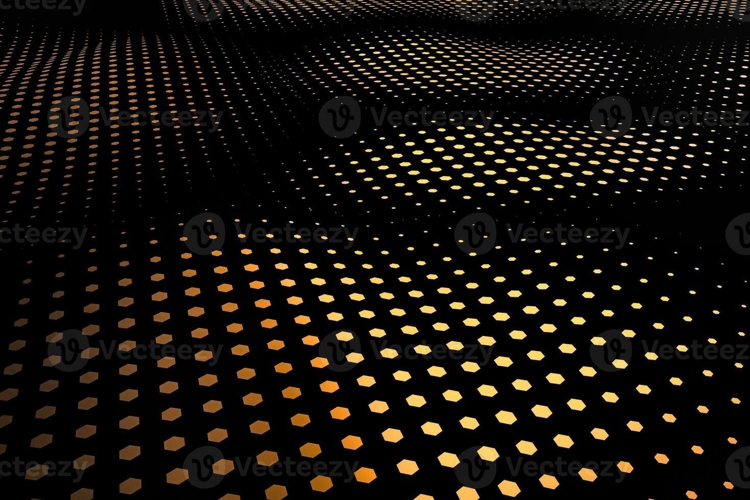 3d rendering, flow dot with gradient background photo