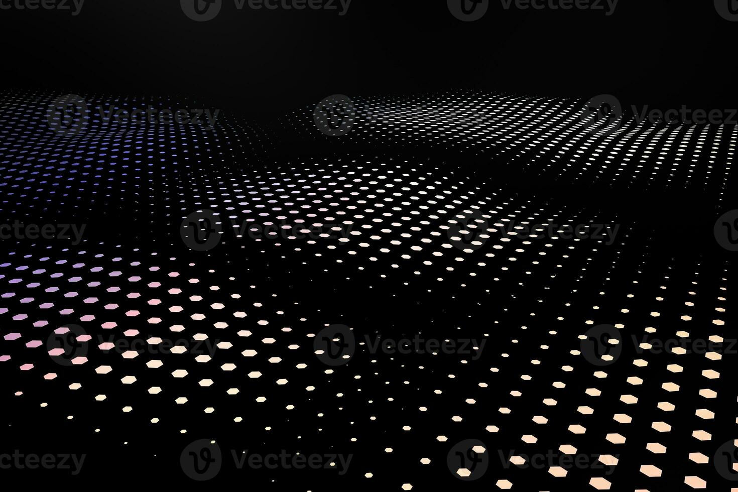 3d rendering, flow dot with gradient background photo