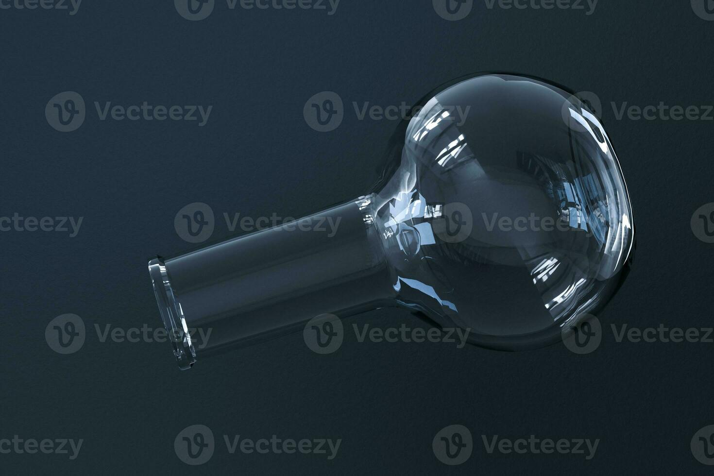 Chemical instruments and reagents in the lab, 3d rendering photo