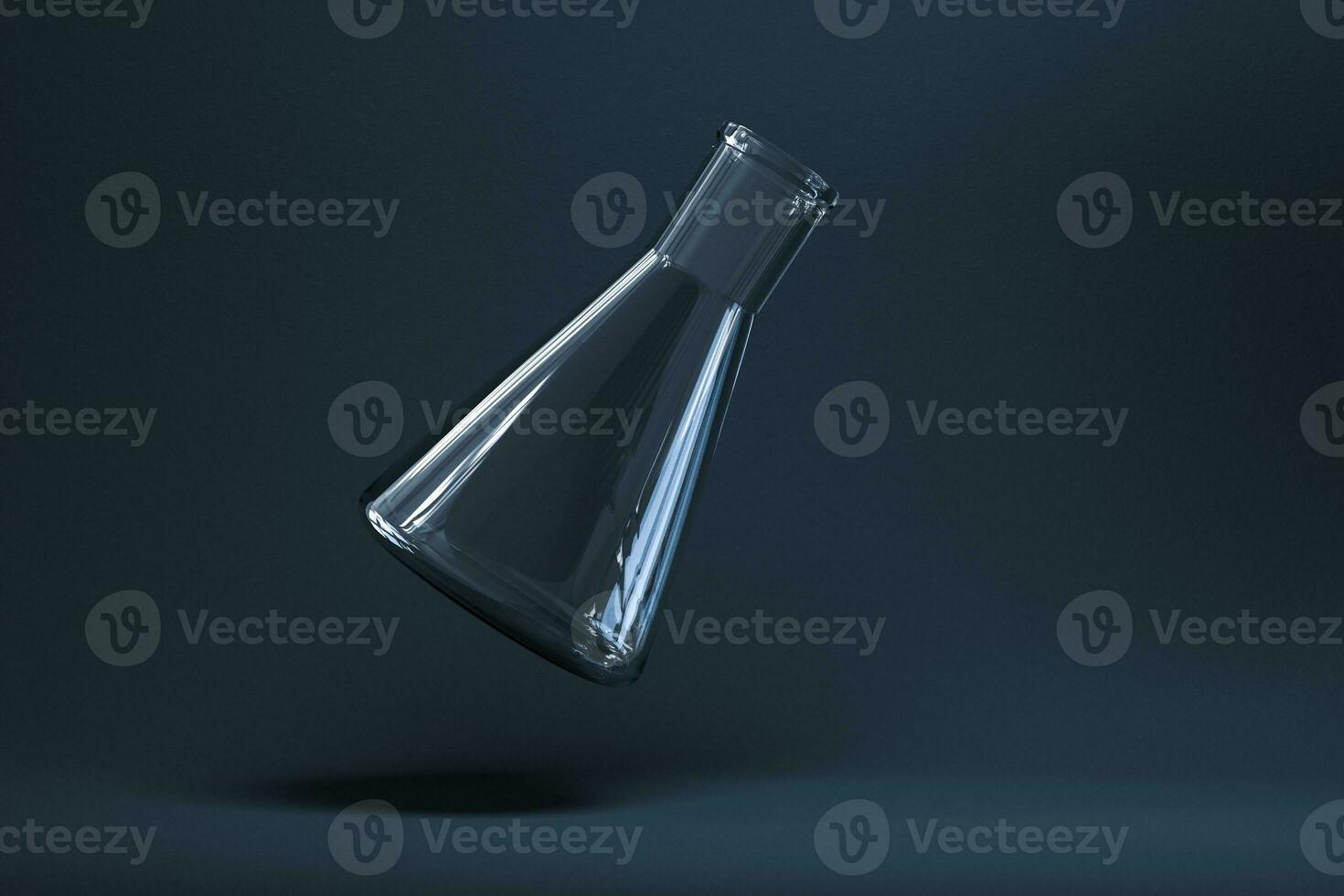 Chemical instruments and reagents in the lab, 3d rendering photo