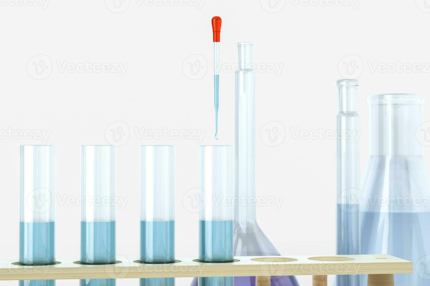 3d rendering, biotechnological laboratory equipment background photo