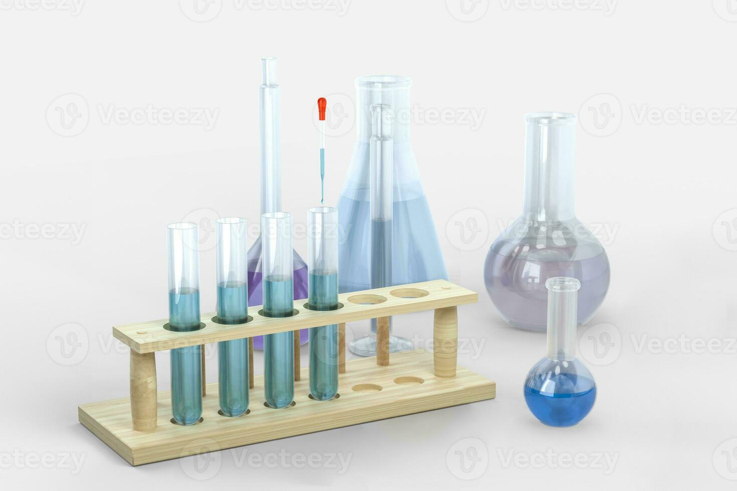 3d rendering, biotechnological laboratory equipment background photo