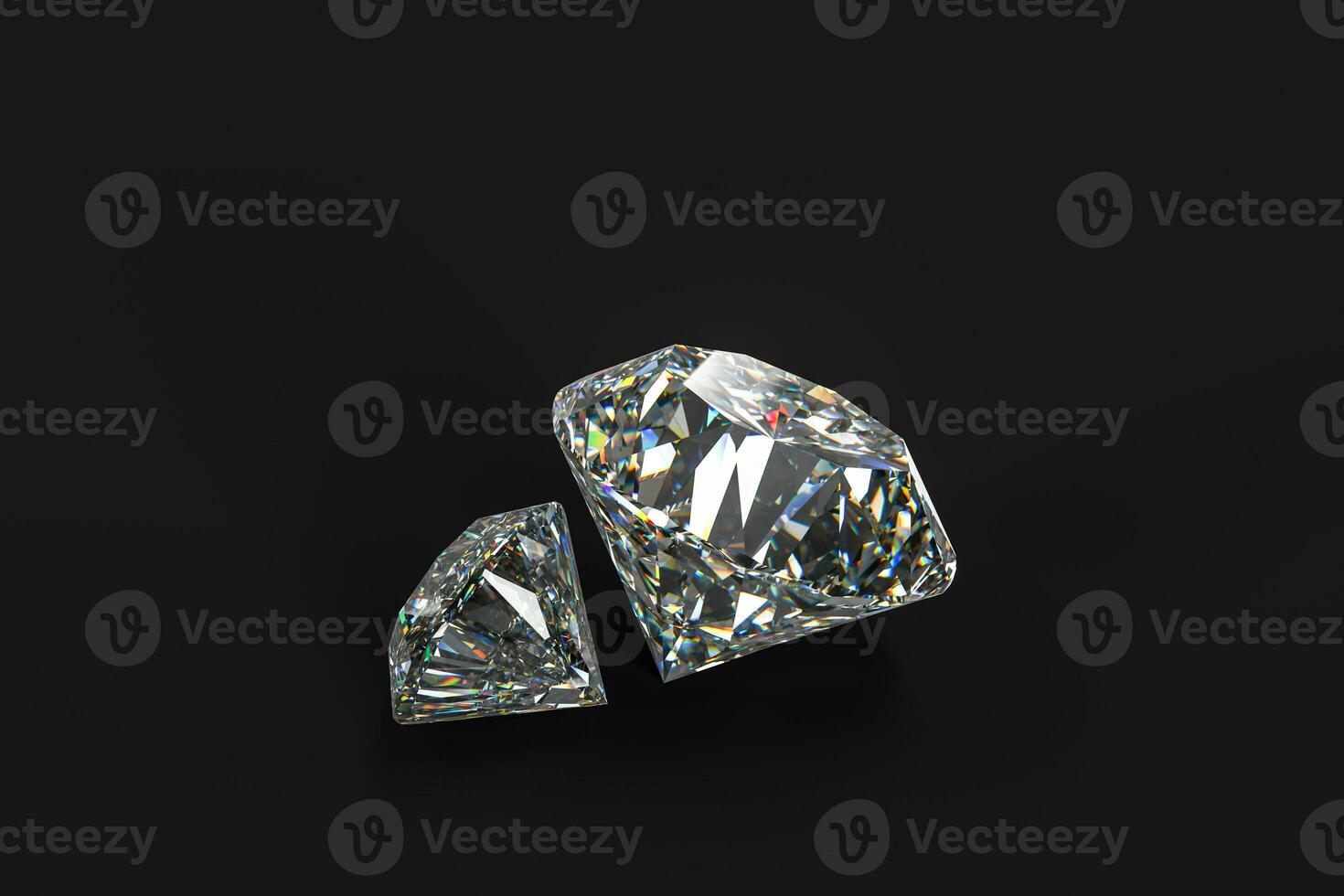 luxury diamond gem, 3d rendering photo