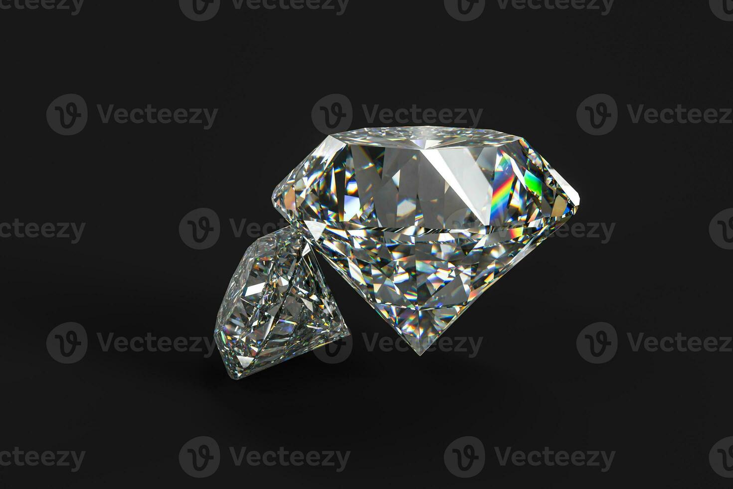 luxury diamond gem, 3d rendering photo