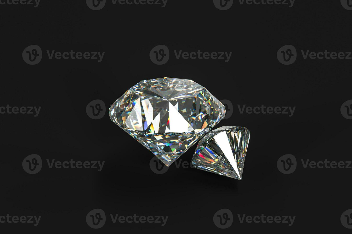 luxury diamond gem, 3d rendering photo