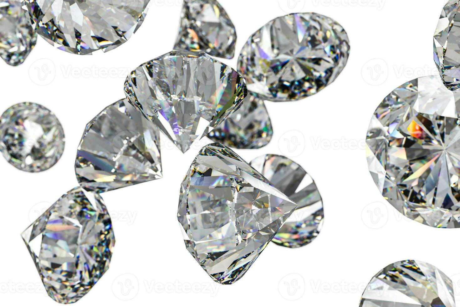 luxury diamond gem, 3d rendering photo