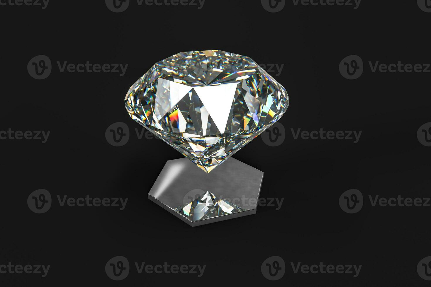 luxury diamond gem, 3d rendering photo