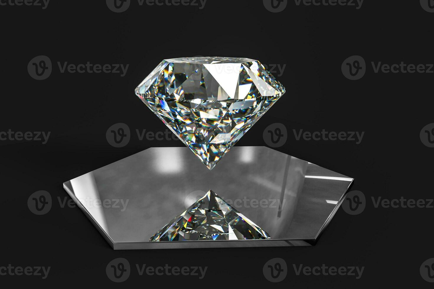 luxury diamond gem, 3d rendering photo