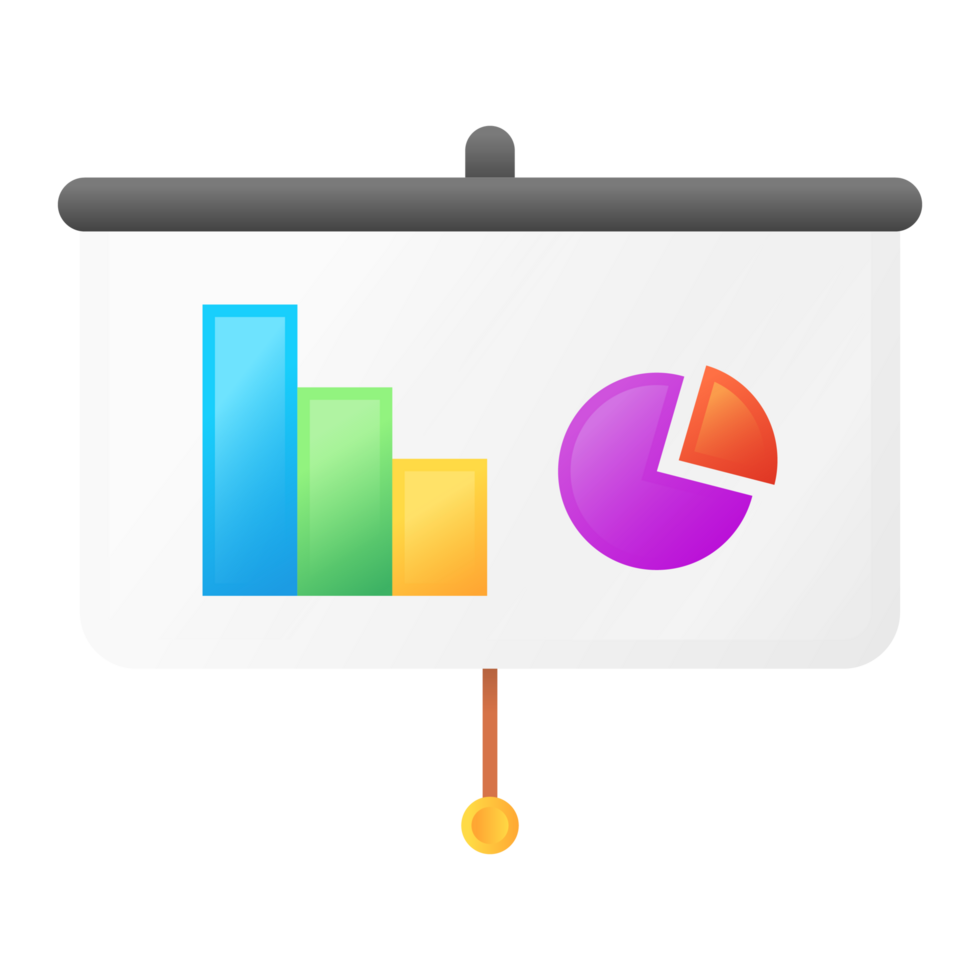 Presentation School Icon Set Fill Style png