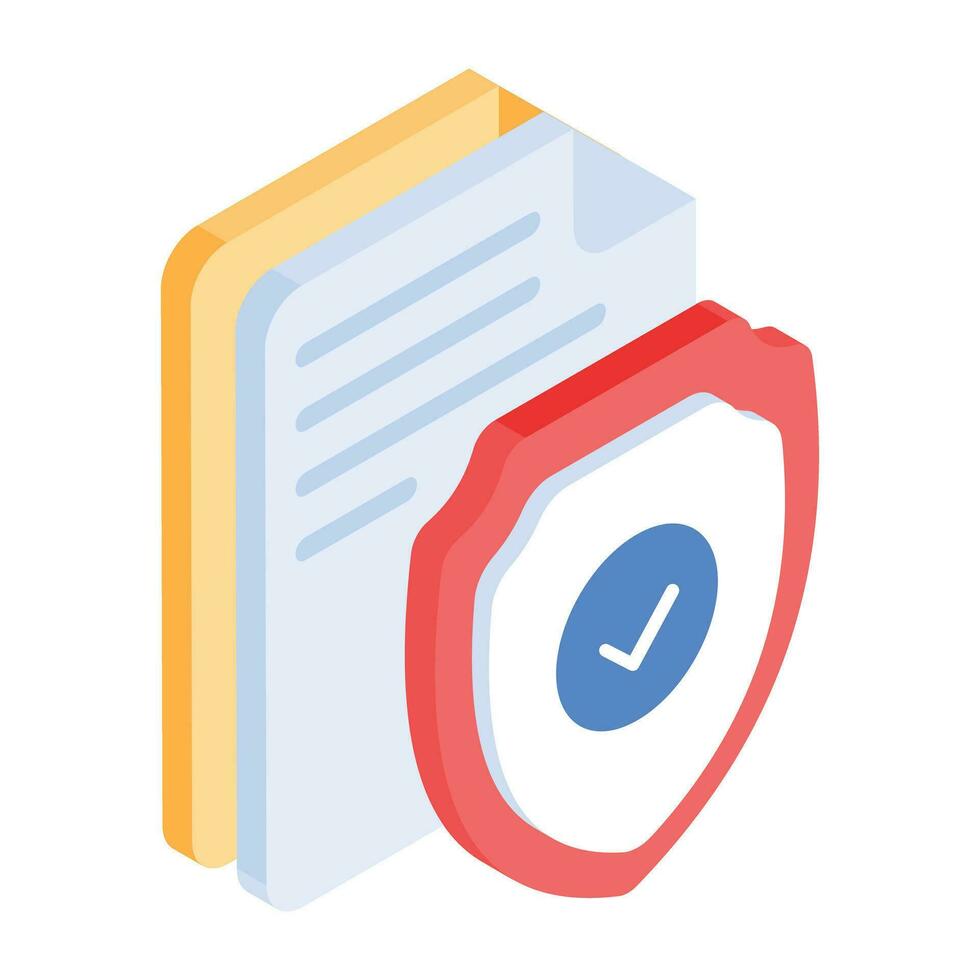 Check out isometric icon of security vector