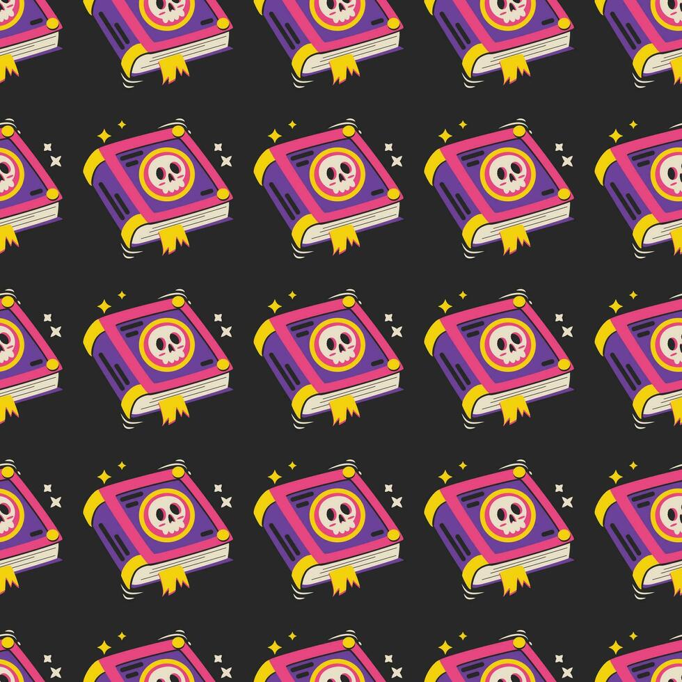 Halloween vector pattern. Endless texture can be used for wallpaper, fill pattern, background.