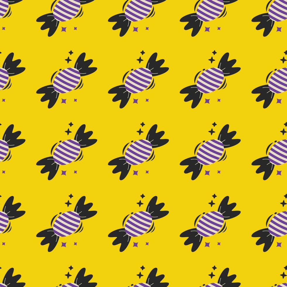 Halloween vector pattern. Endless texture can be used for wallpaper, fill pattern, background.