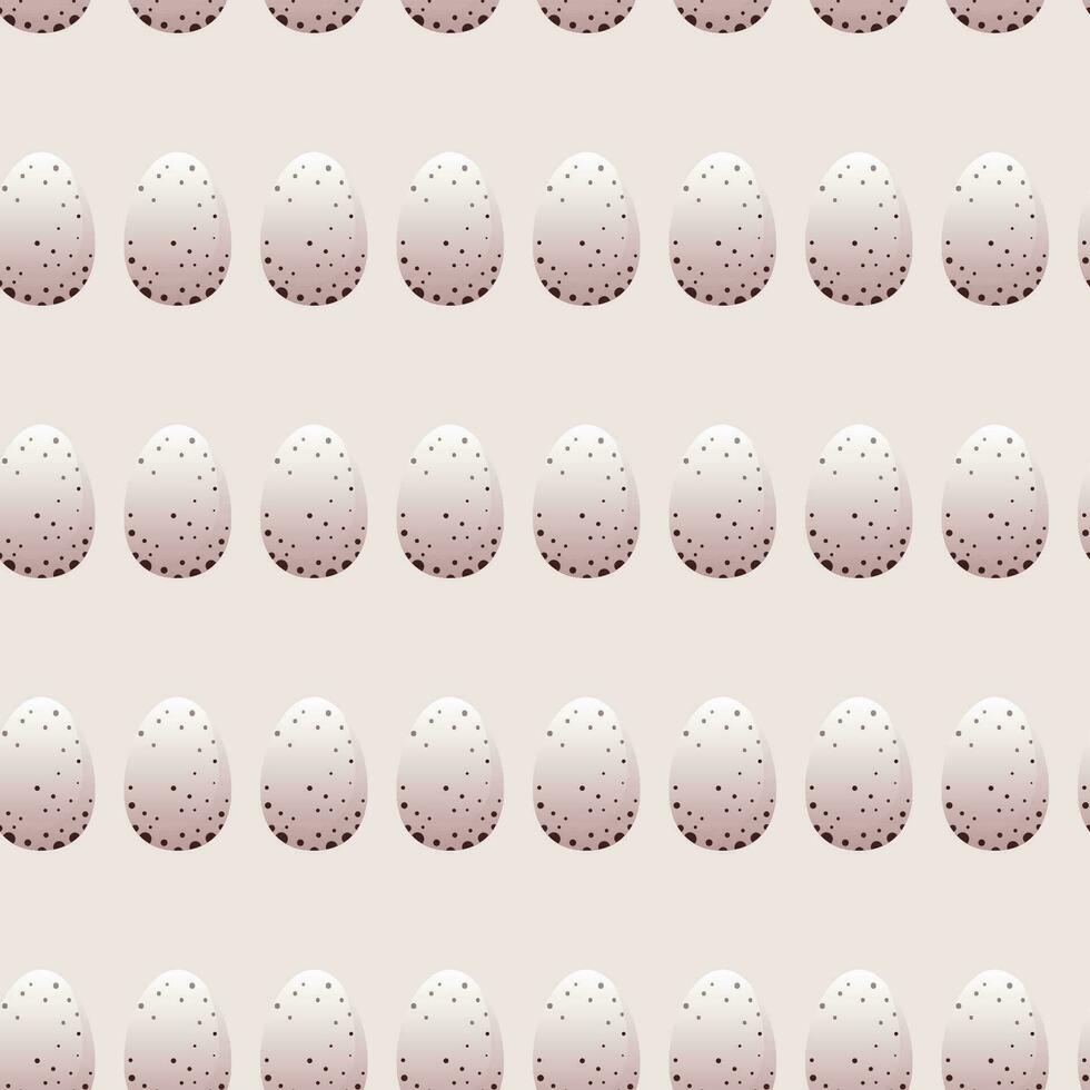 Seamless repeating pattern of eggs on a purple background vector