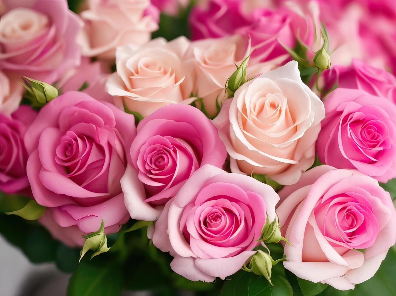 Fresh rose flowers photo