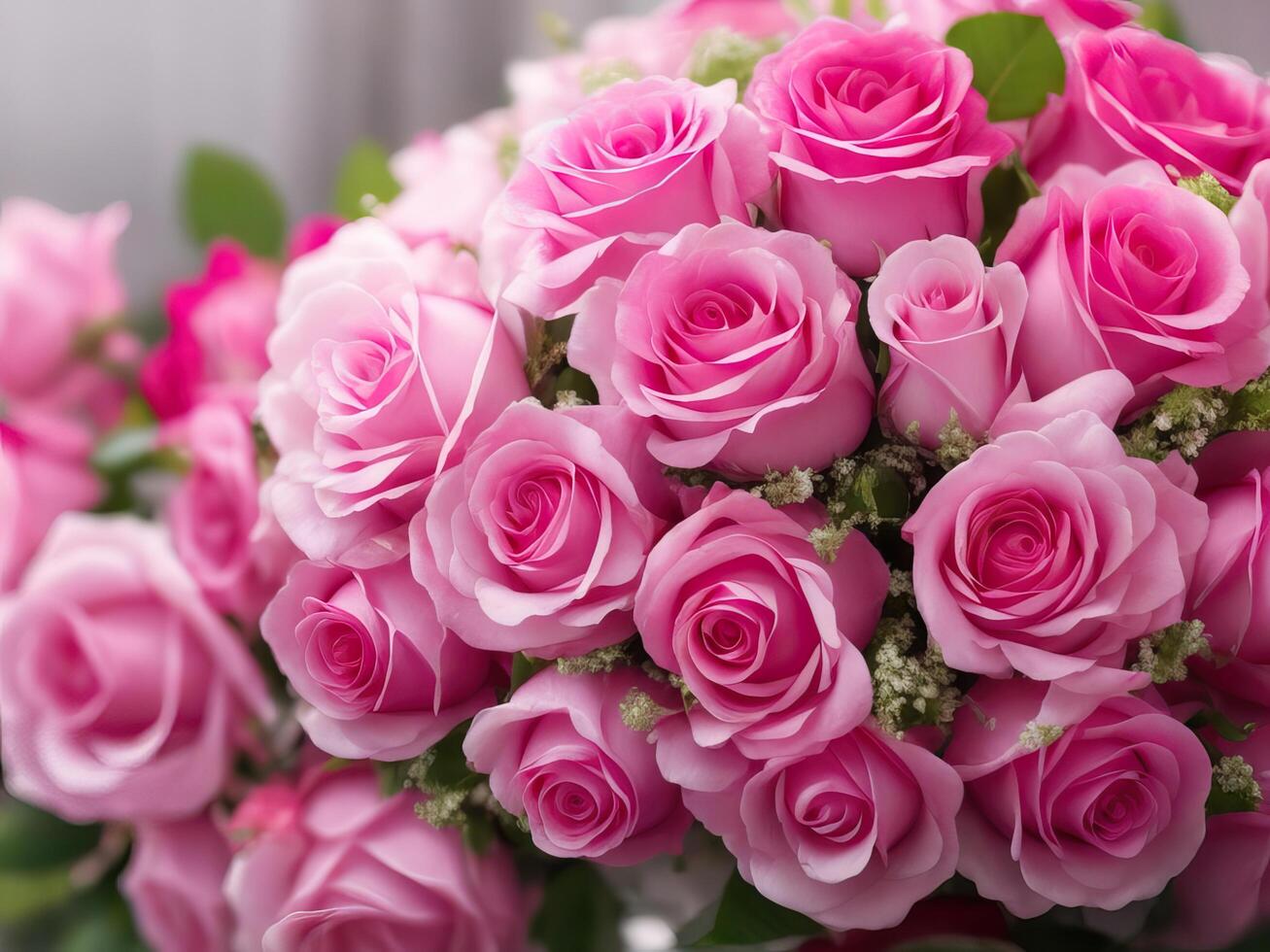 Fresh rose flowers photo