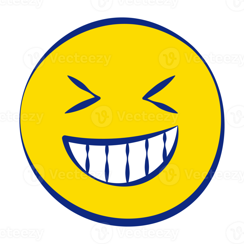 Laugh Grunge Emoticons Fill Style png