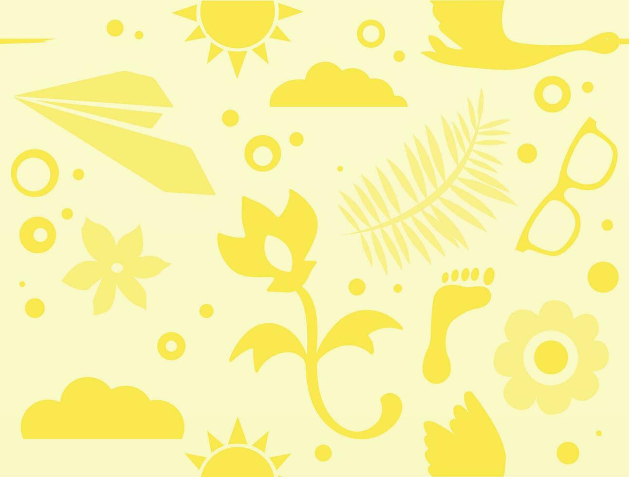 Seamless yellow background. Simple pattern vector