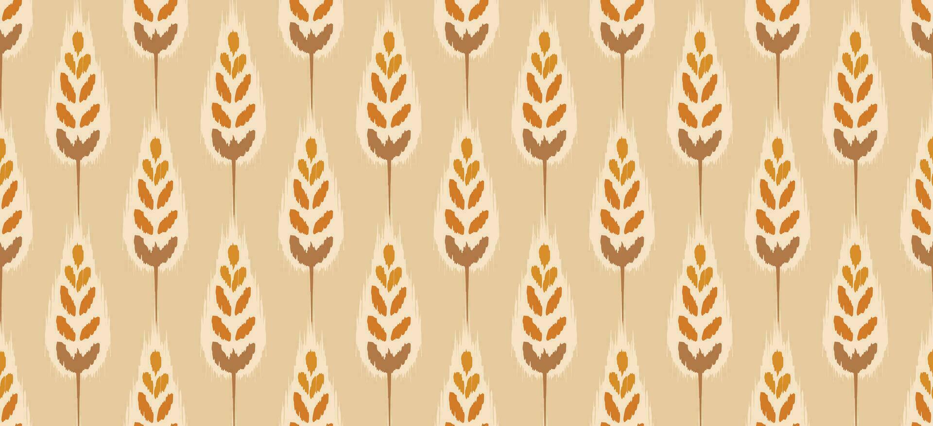 Motif ethnic handmade beautiful Ikat art. vector