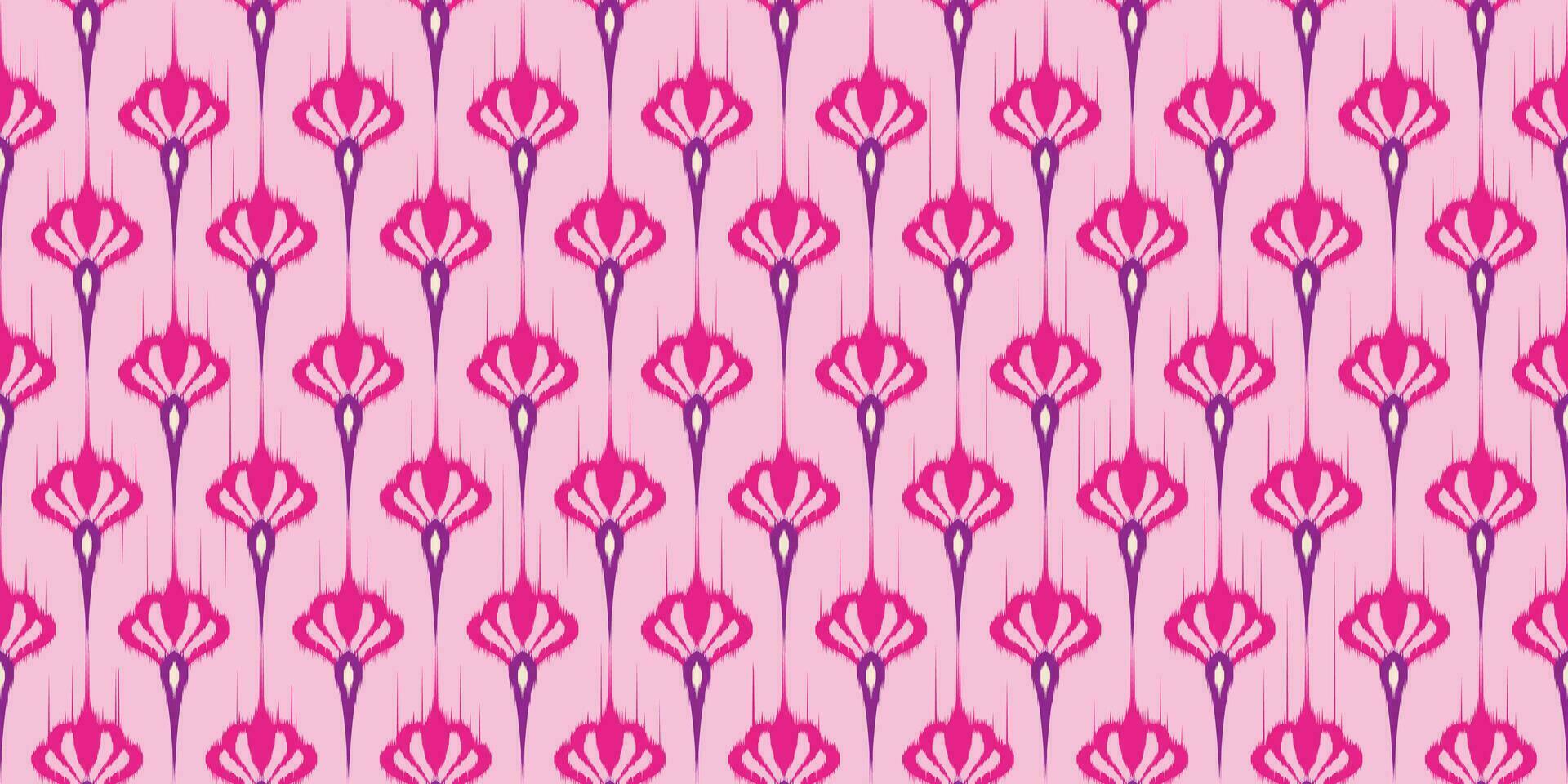 Motif ethnic handmade beautiful Ikat vector