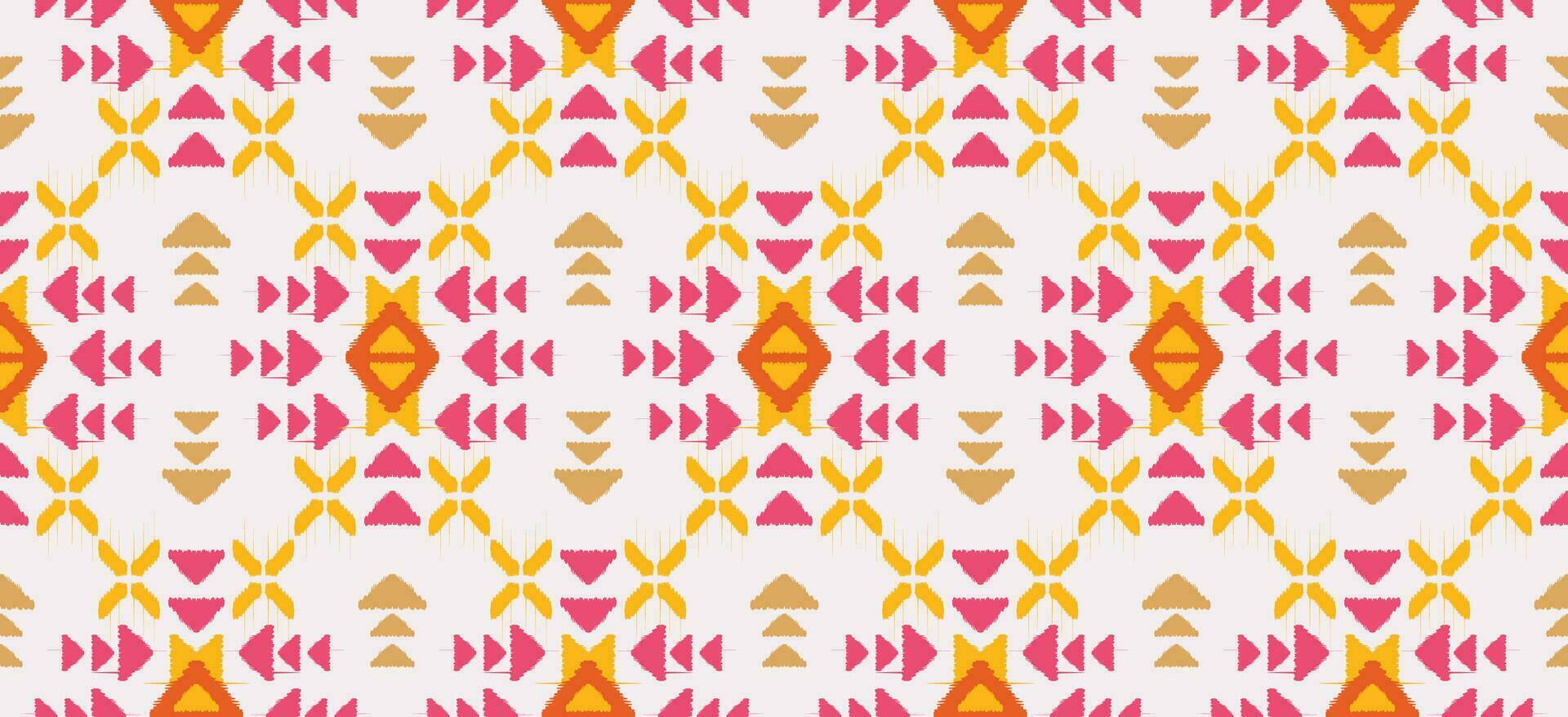Ethnic abstract ikat art. Seamless pattern in tribal, folk embroidery, and Mexican style. Aztec geometric art ornament print.Design for carpet, wallpaper, clothing, wrapping, fabric, cover, textile vector
