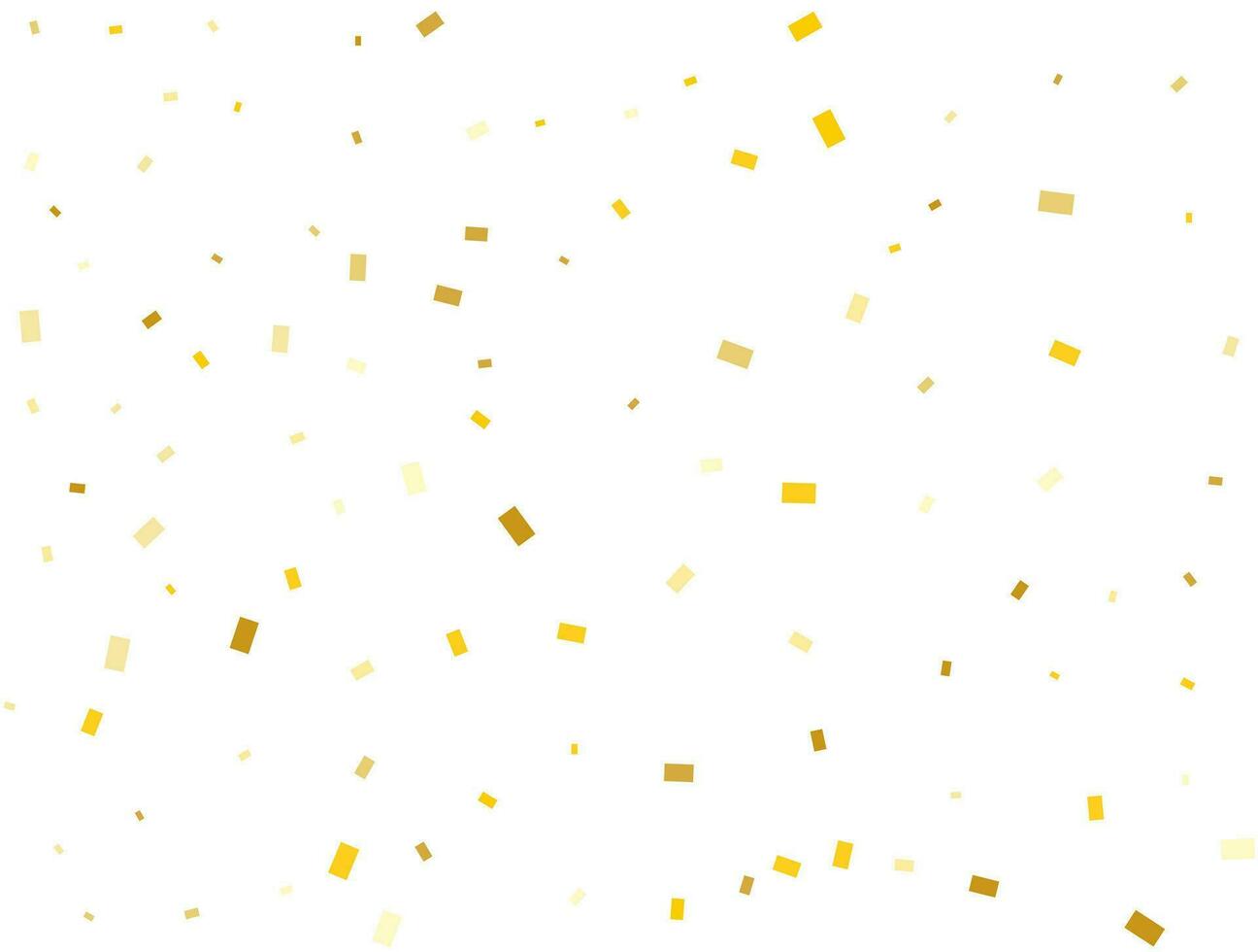 Light Golden Rectangles Confetti Background. Vector illustration