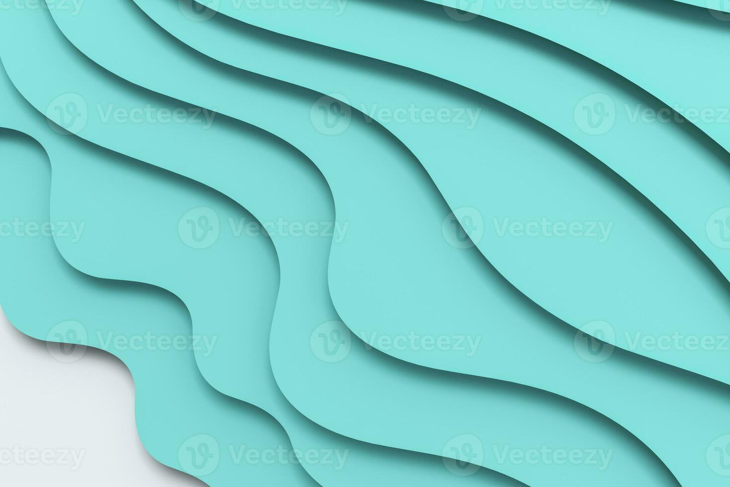 3d rendering, multilayer paper cut illustration background photo