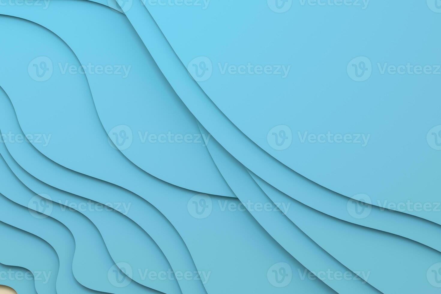 3d rendering, multilayer paper cut illustration background photo