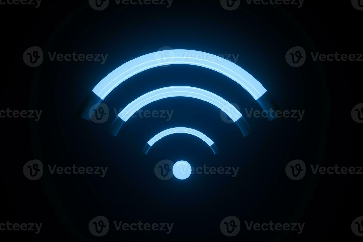 3d rendering, wifi symbol, concept background photo