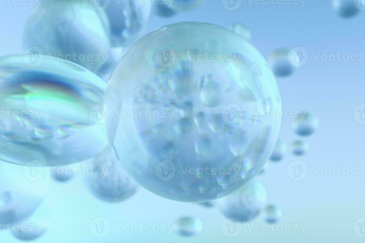 transparent dew background, 3d rendering photo