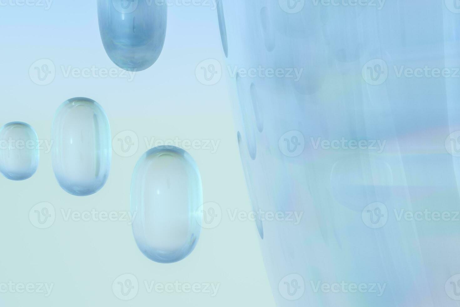 transparent dew background, 3d rendering photo