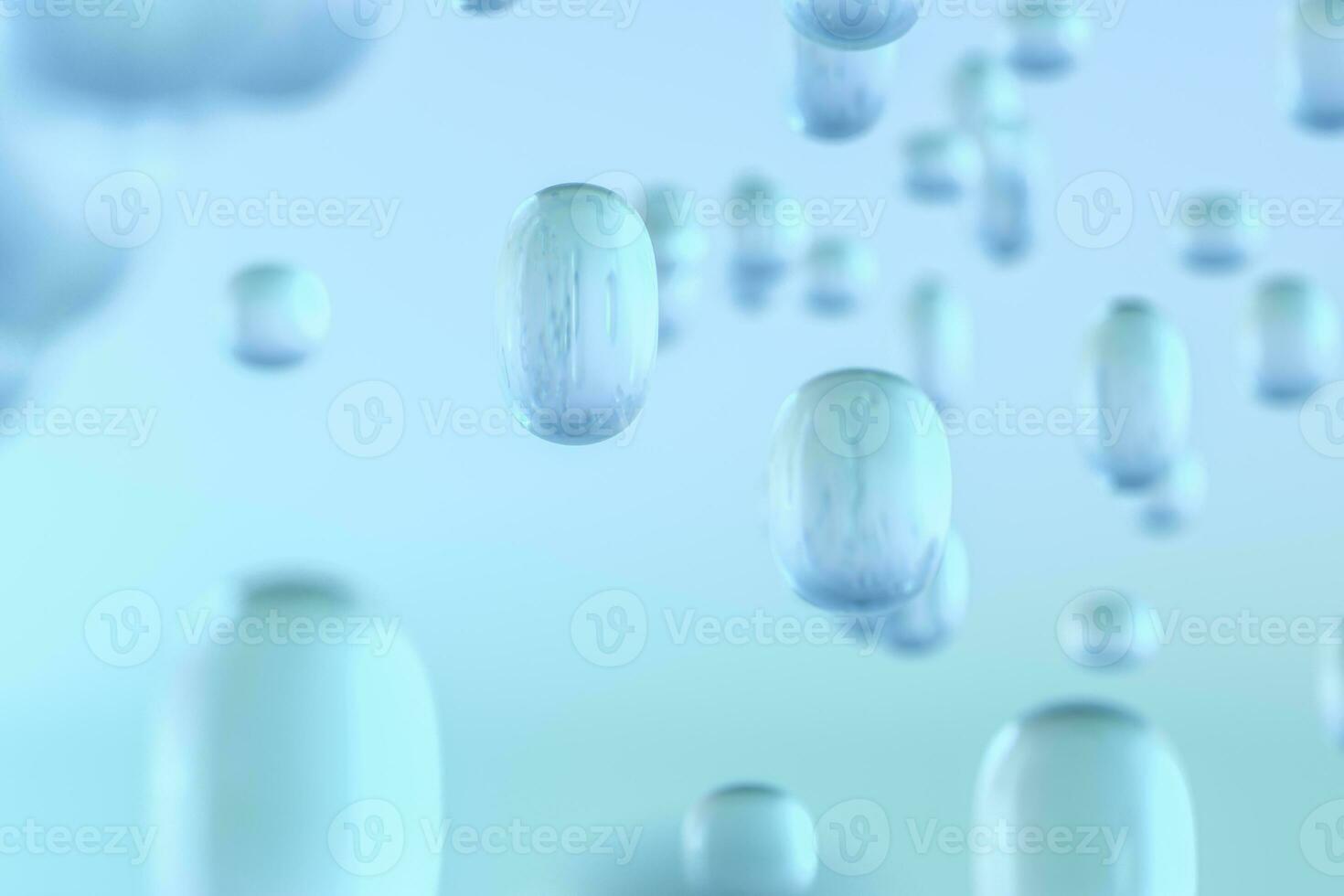 transparent dew background, 3d rendering photo