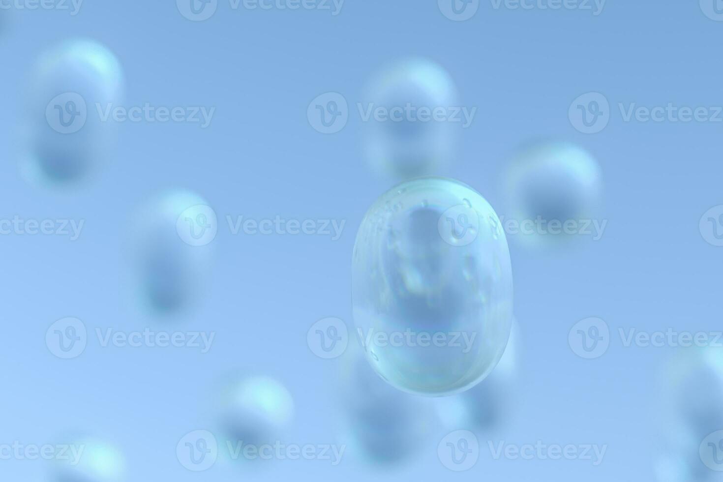 transparent dew background, 3d rendering photo